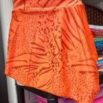Gonnellina Lycra ARANCIO LEOPARD