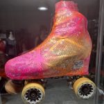COPRI PATTINI LYCRA DISCOTECA ROSA ARANCIO