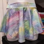 Gonnellina Lycra GLITTER AZZURRO ROSA
